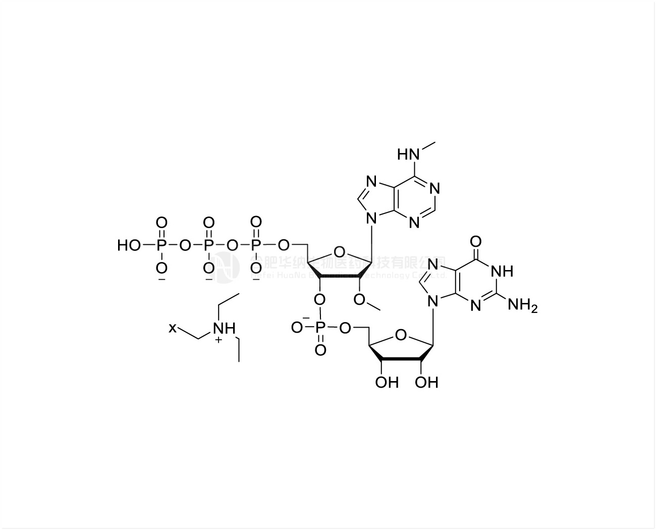 (2'OMe-5'ppp-m6A)pG TEA Salt