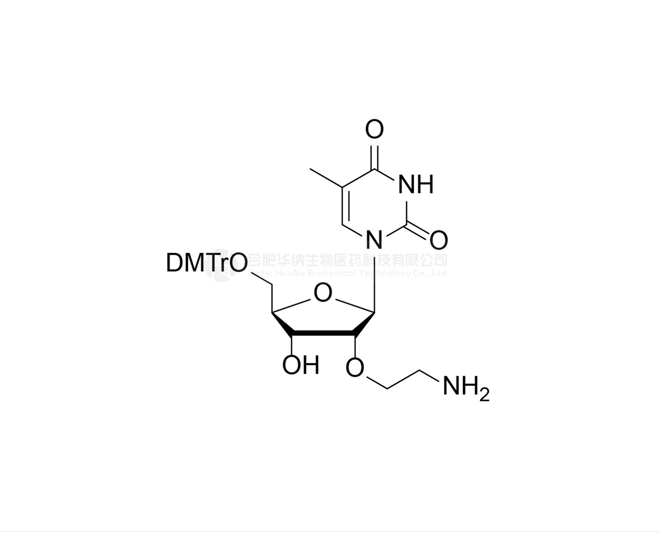 5'-O-DMTr-2'-O-(2-aminoethyl) -5-Me-rU